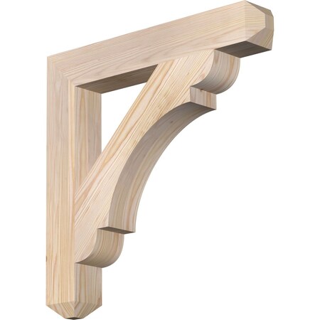 Ekena Millwork Olympic Craftsman Smooth Bracket, Douglas Fir, 3 1/2"W x 24"D x 24"H BKT04X24X24OLY04SDF